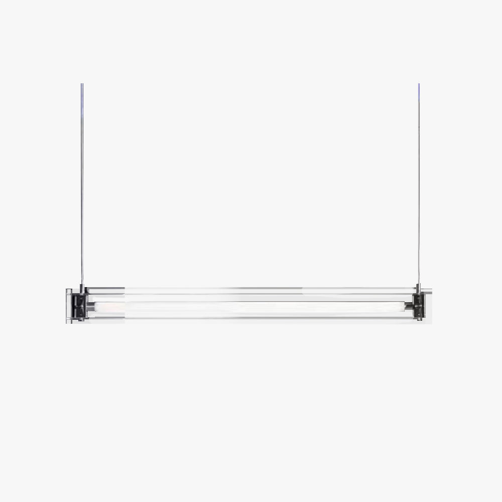 Arisha Minimalist Linear Metal Pendant Light,White - Neutralighting