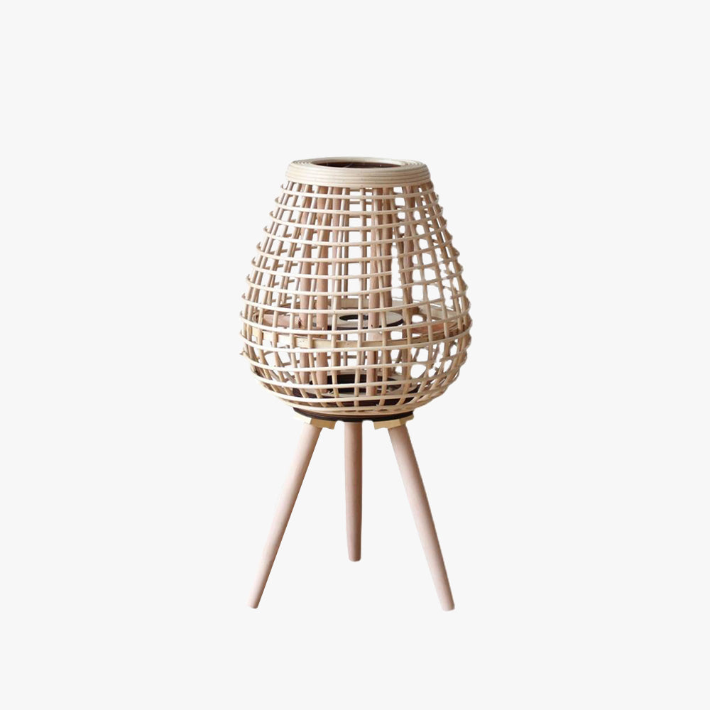 Ritta Floor Lamp, Wood & Rattan - Neutralighting