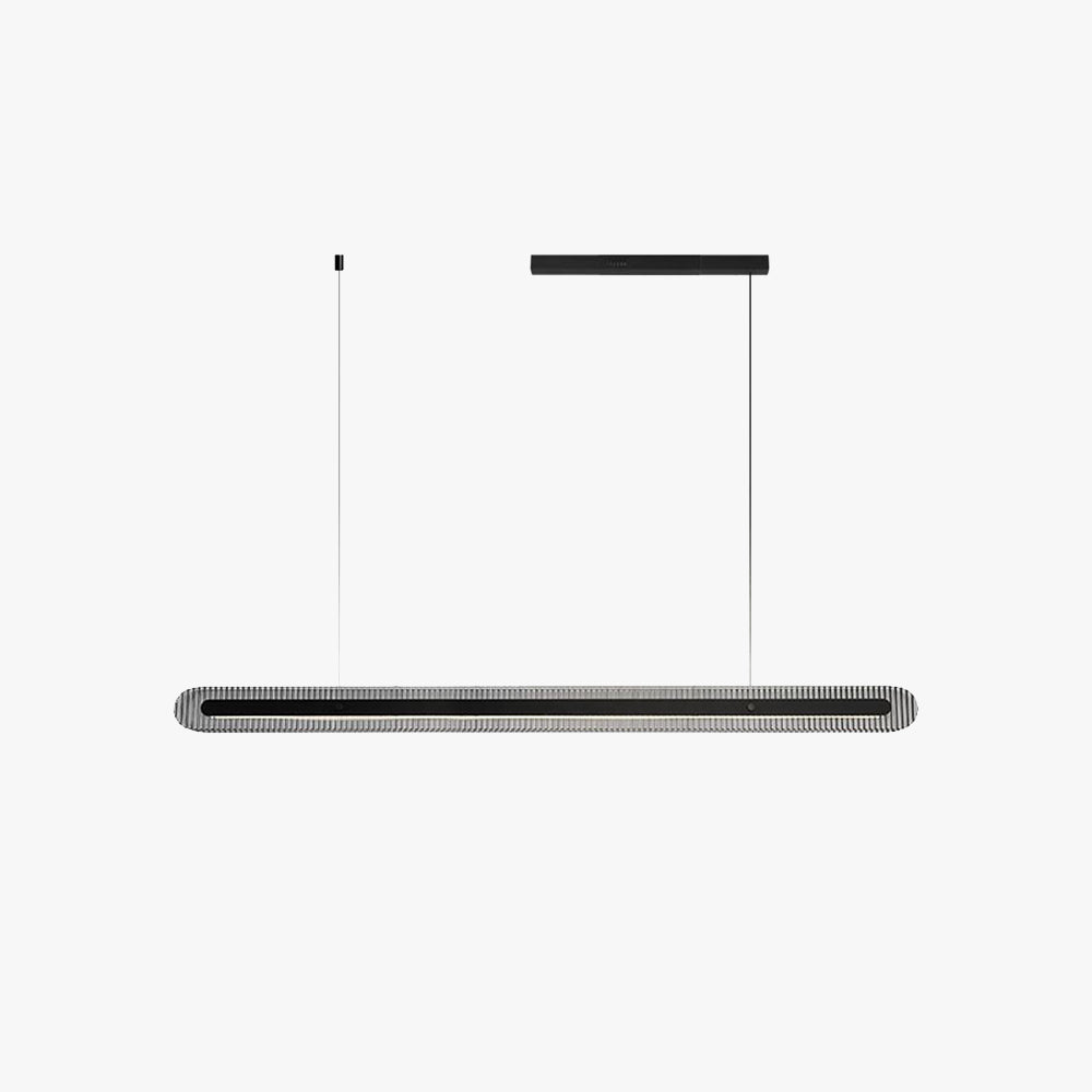 Arisha Minimalist Linear Metal/Acrylic Pendant Light, Black - Neutralighting
