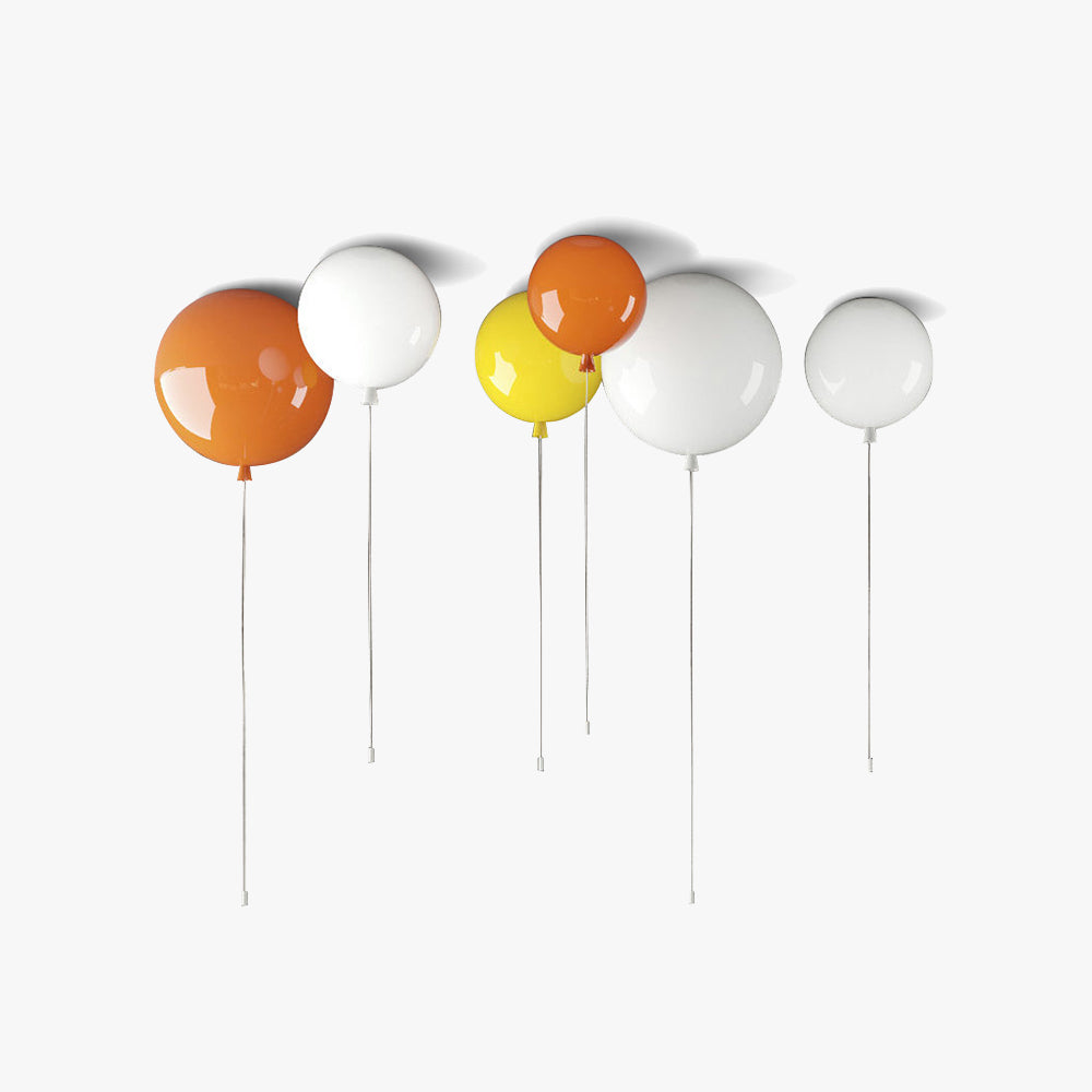 Aria Glossiness Ceiling Light Balloon Flush Mount, Bedroom - Neutralighting