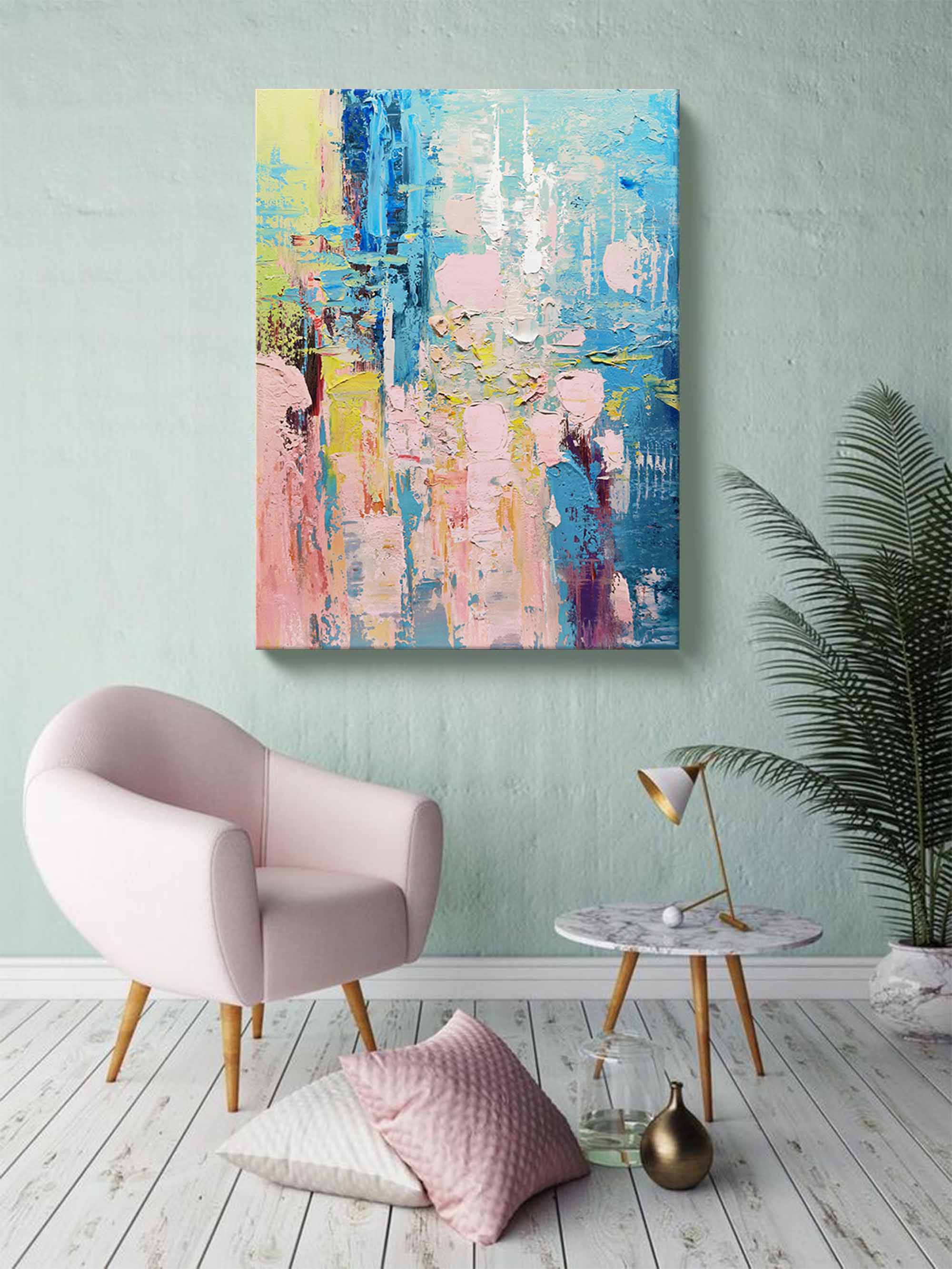 Abstract Canvas Art AB026 - Neutralighting