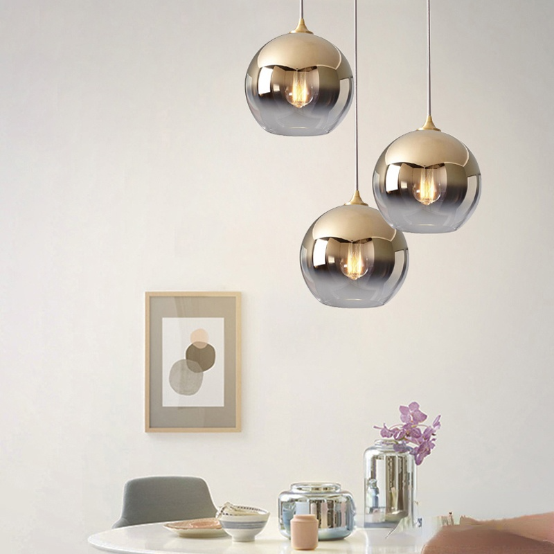 Brina Frosted Balloon Pendant Light Gradient - Neutralighting