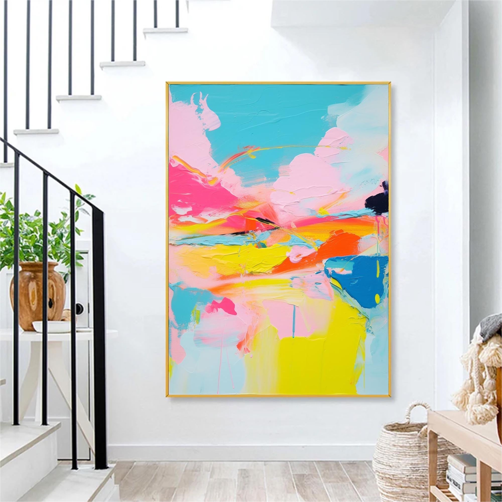 Wall Art Abstract Playful Energetic Pop