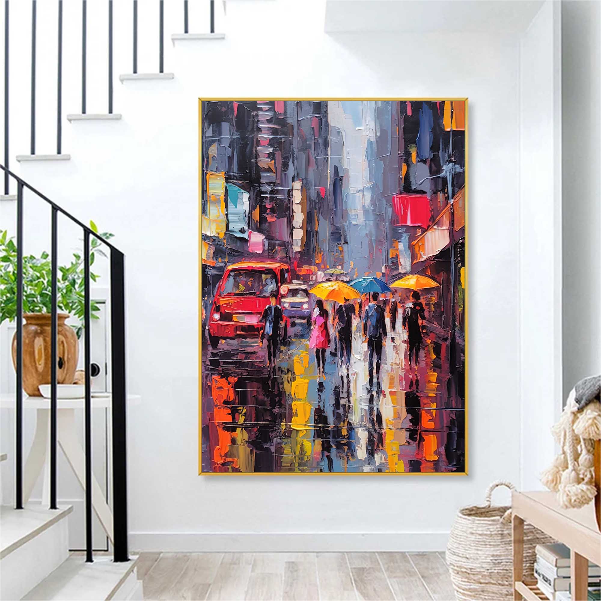 Wall Art Architecture Impasto Expressionist Urban