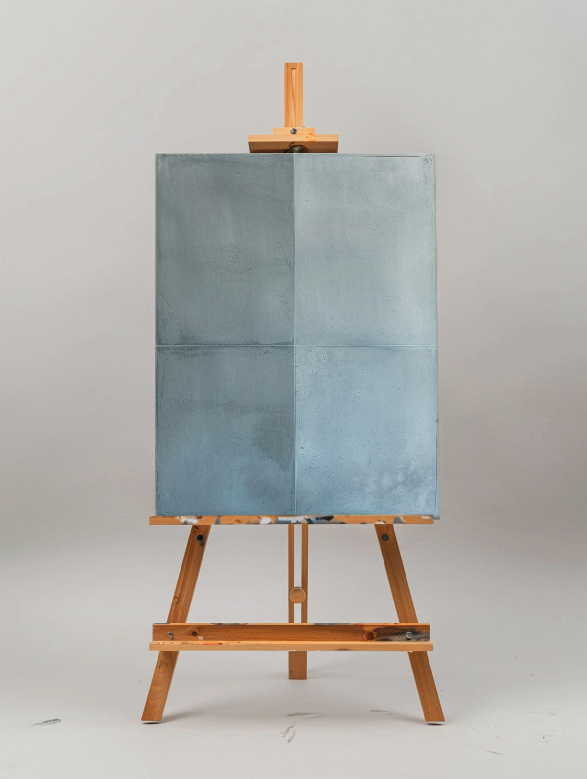 Wall Art Grey Blue Geometric Panels Minimalist Textured Canvas Living Room| Neutralighting