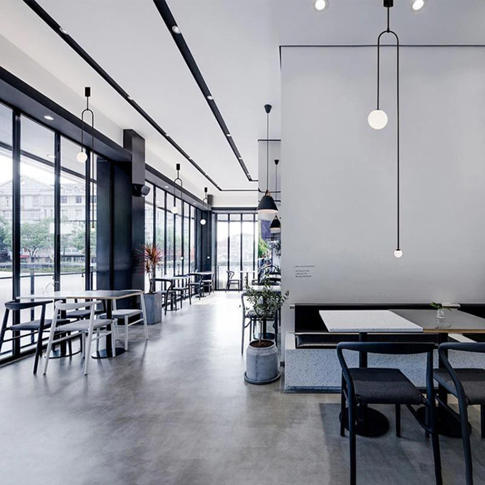 Arisha Minimalist Linear Mobile Pendant Light, Black - Neutralighting