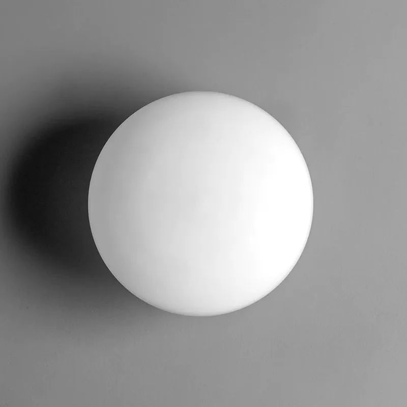 Valentina Modern Globe Shape Vanity Metal Glass LED Wall Lamp - Neutralighting