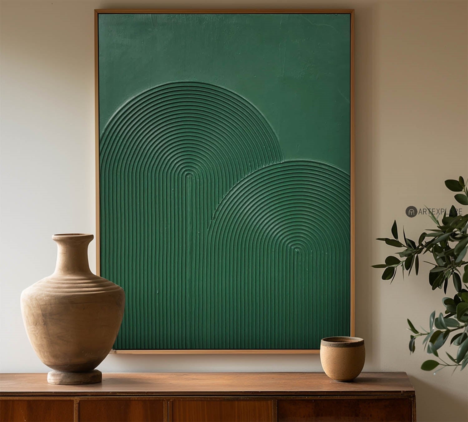 Botanical Contour Arches Modern Art