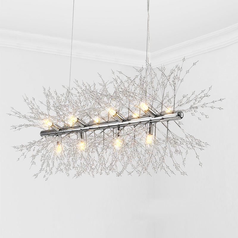 Arisha Creative Art Chandelier Crystal Pendant Light for Dining Room - Neutralighting