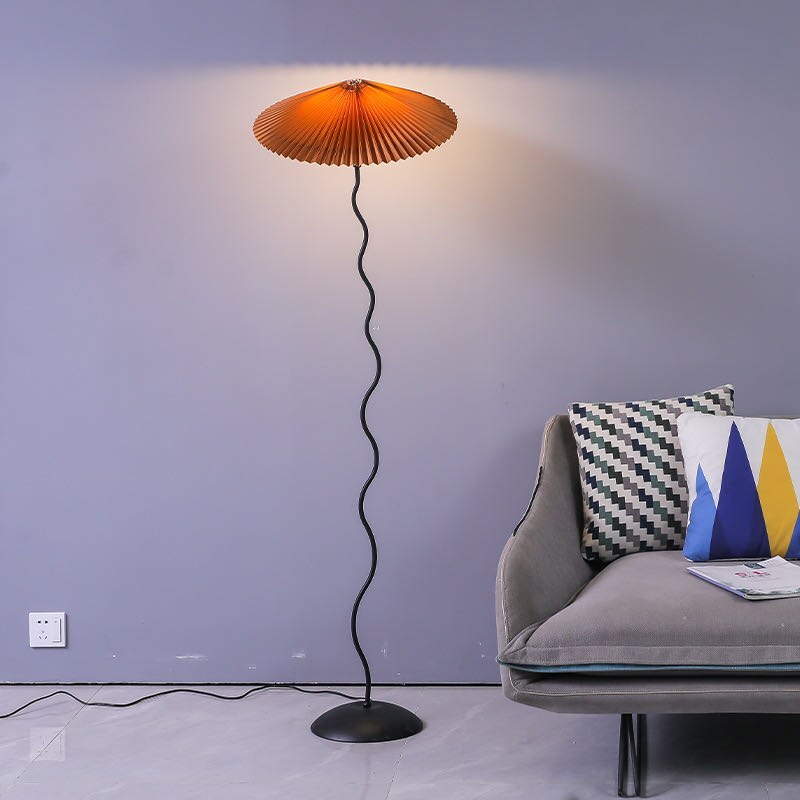 Ritta Modern Mushroom Fabric Led Floor Lamp - Neutralighting