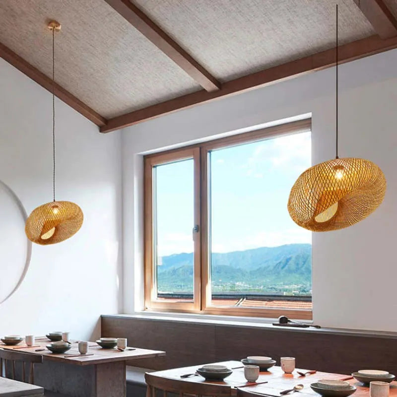 Ritta Bamboo Pendant Light - Neutralighting