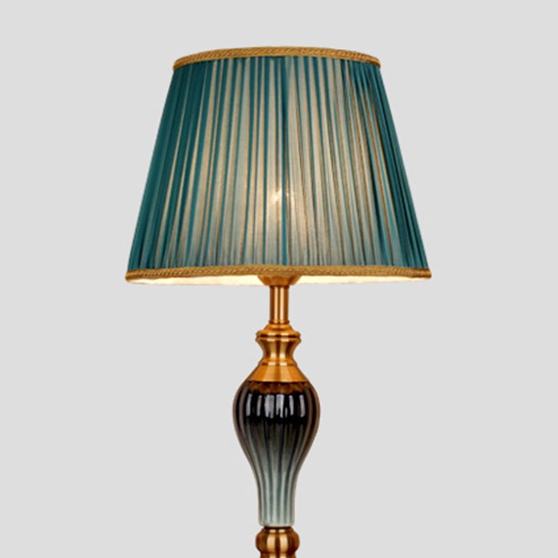 Eryn Antique Floor Lamp, Multi Colors, Metal/Fabric, Bedroom - Neutralighting