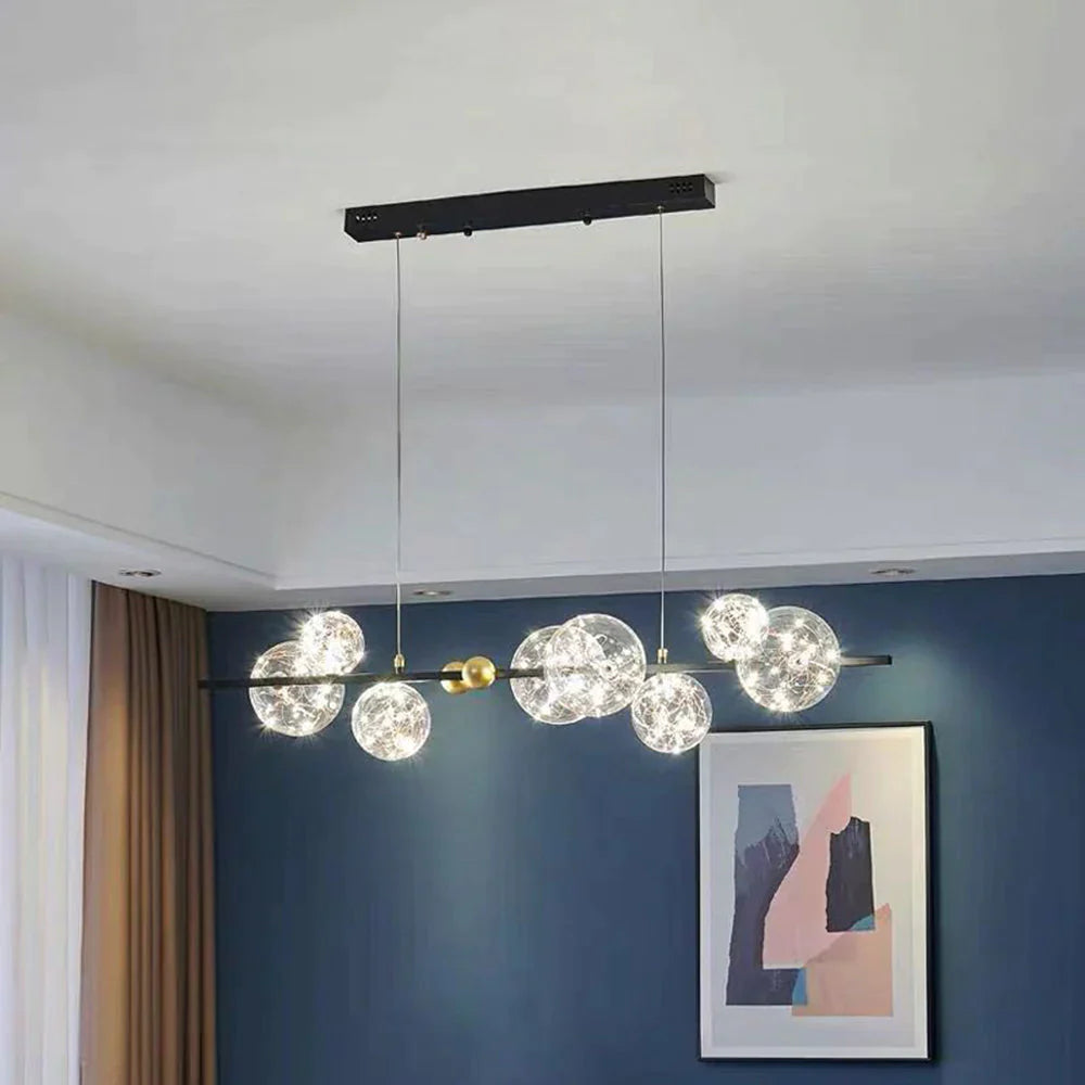 Valentina Art Deco Luminous Sphere Cluster Glass Pendant Light - Neutralighting
