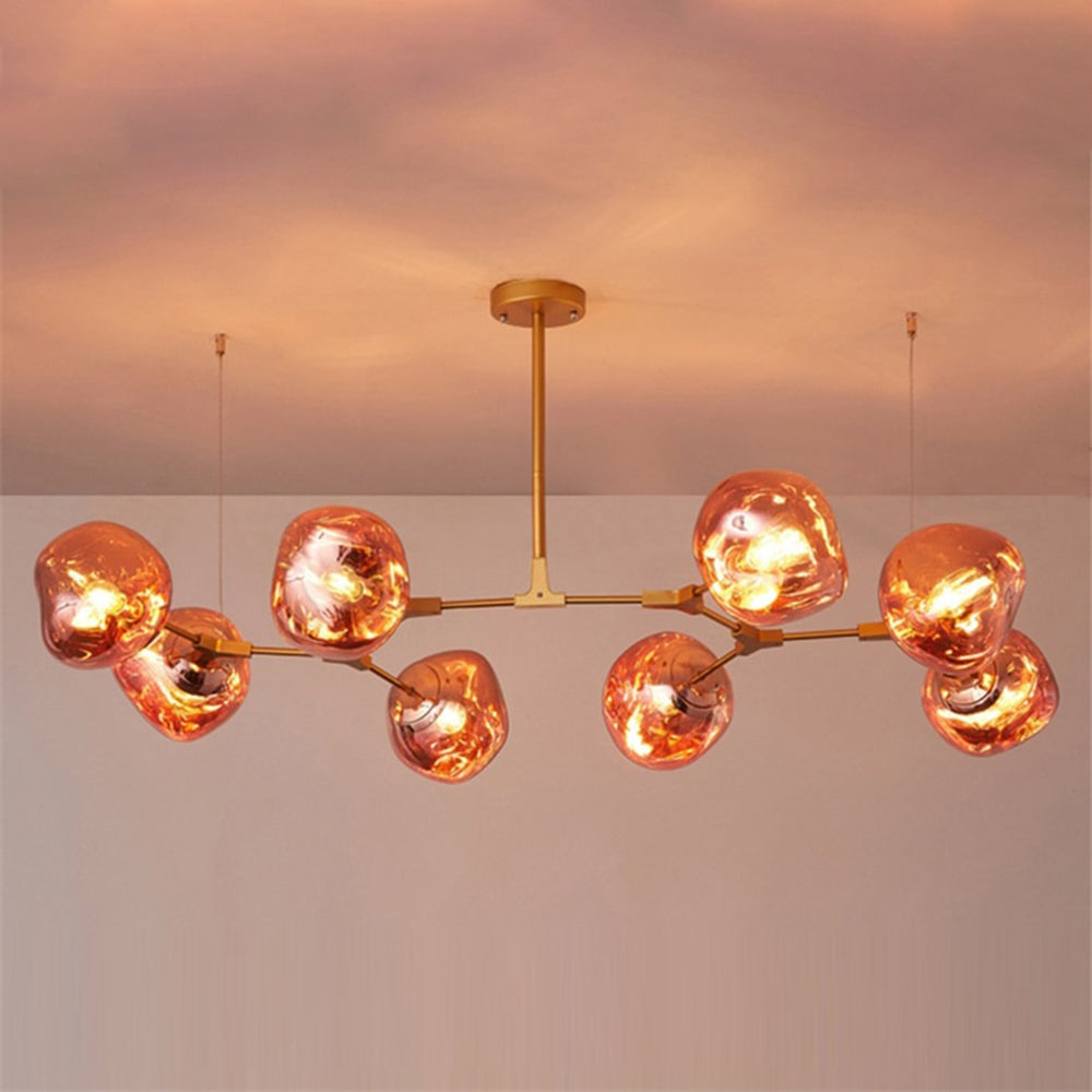 Arisha Modern Globe Lava 3 Pendant Light Fixture - Neutralighting