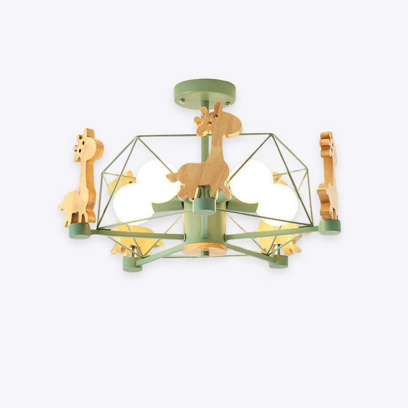 Arisha Giraffes LED Flush Mount Ceiling Light