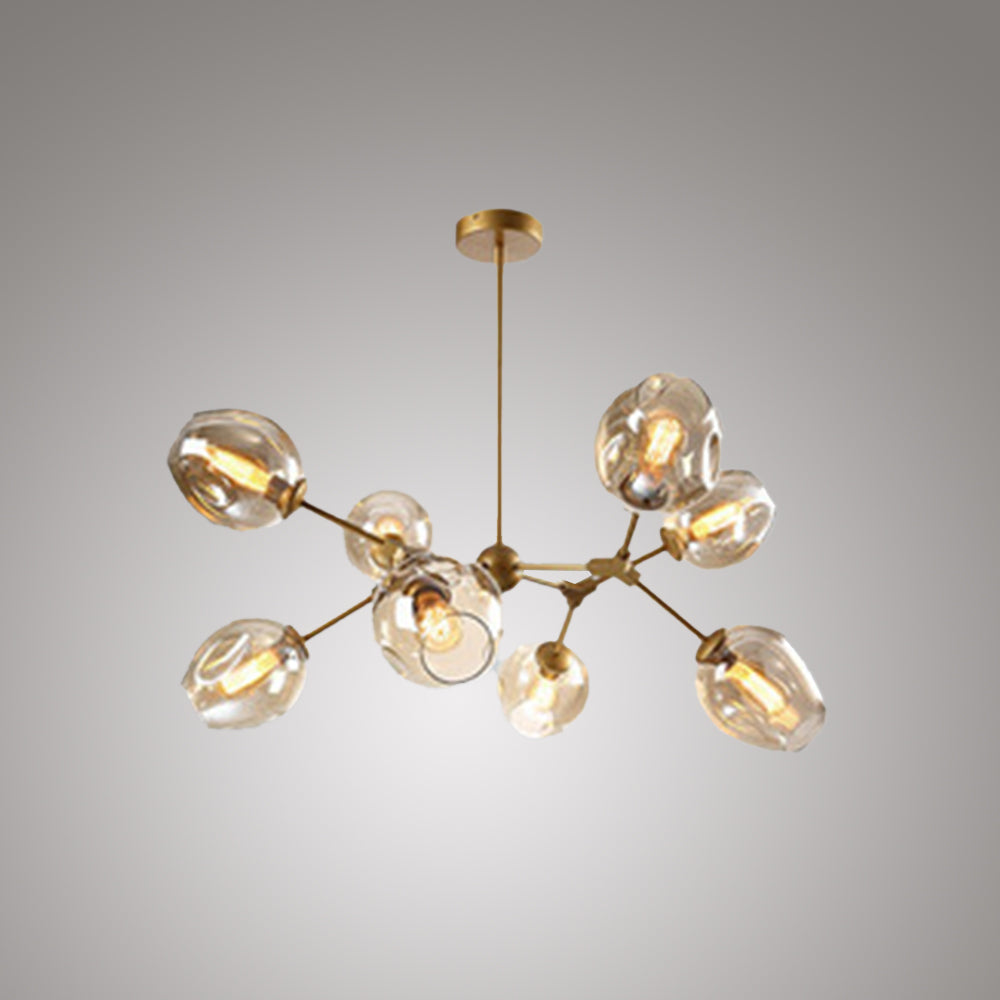 Valentina Modern Bubble Metal Pendant Light, Black/Gold - Neutralighting