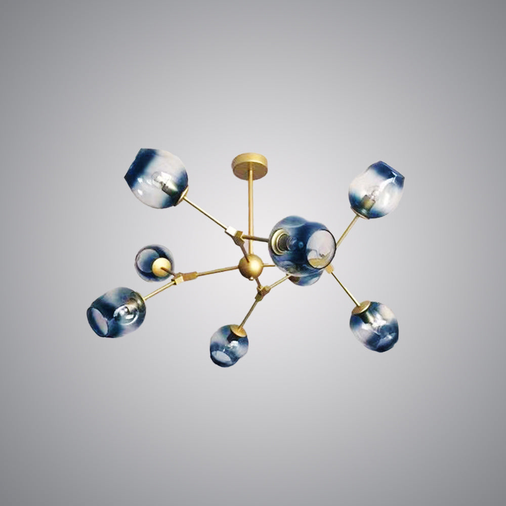 Valentina Modern Bubble Metal Pendant Light, Black/Gold - Neutralighting