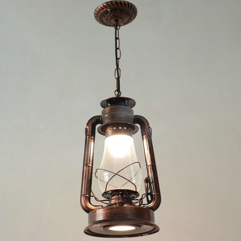 Silva Vintage Rustic Kerosene Pendant Light, 3 Color, 4 Style - Neutralighting