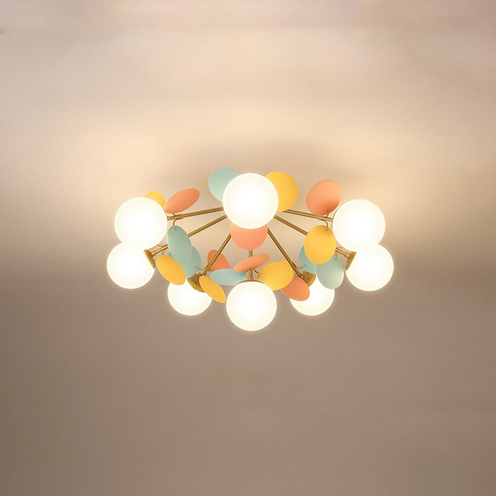 Nexen Multicolored Flower Branch Chandelier Living Room - Neutralighting