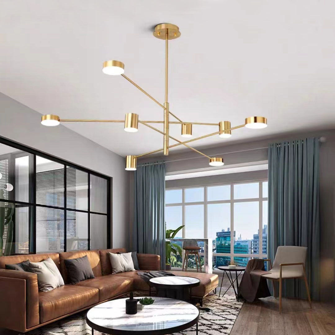 Arisha Pendant Light Branch Industrial Black/Gold, Bedroom - Neutralighting