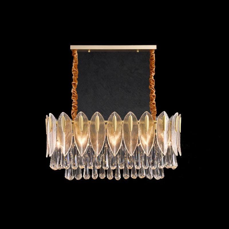 Arisha Luxury Feather Crystal Chandelier, Living Room - Neutralighting