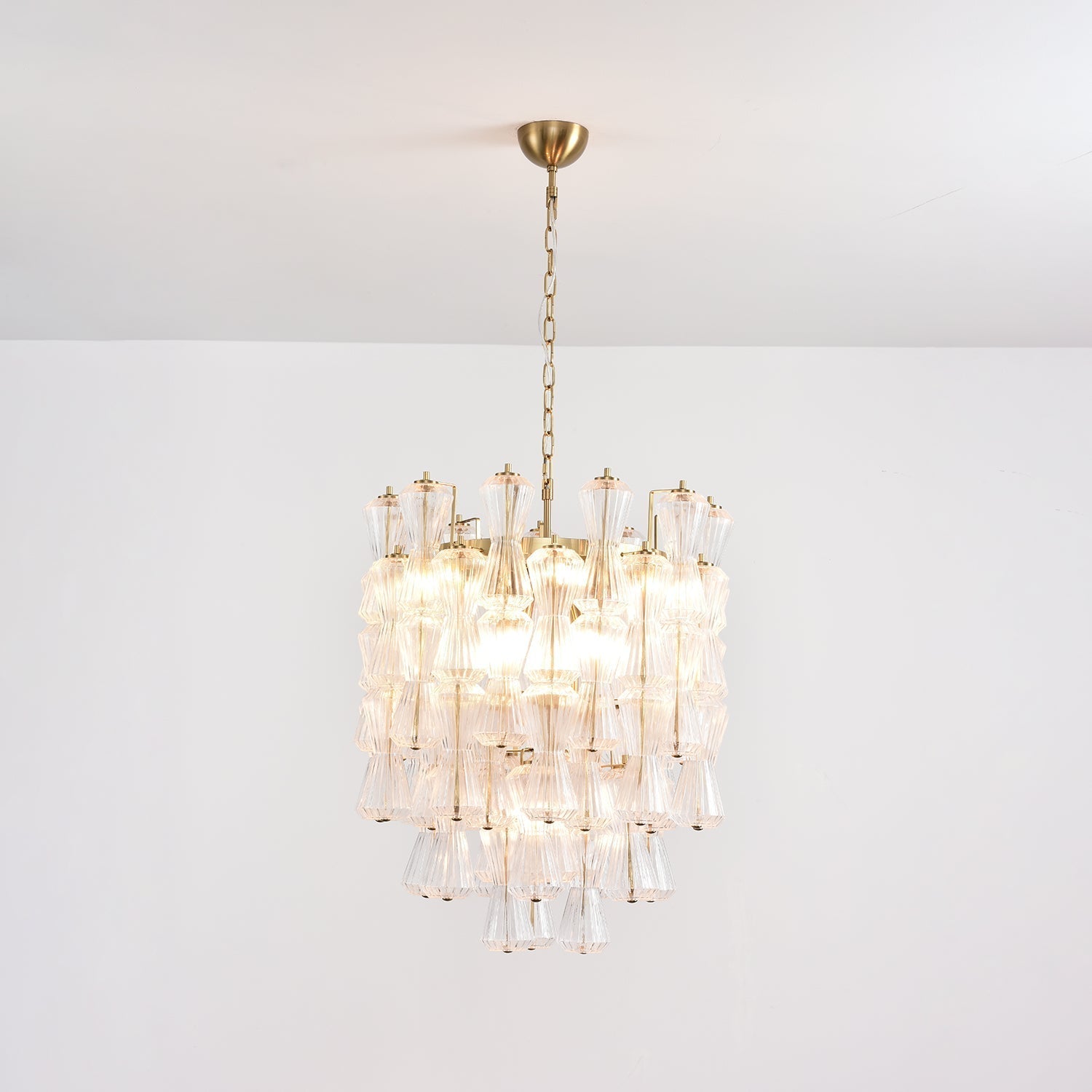 Aurora Chandelier Murano Glass Floral Cascade