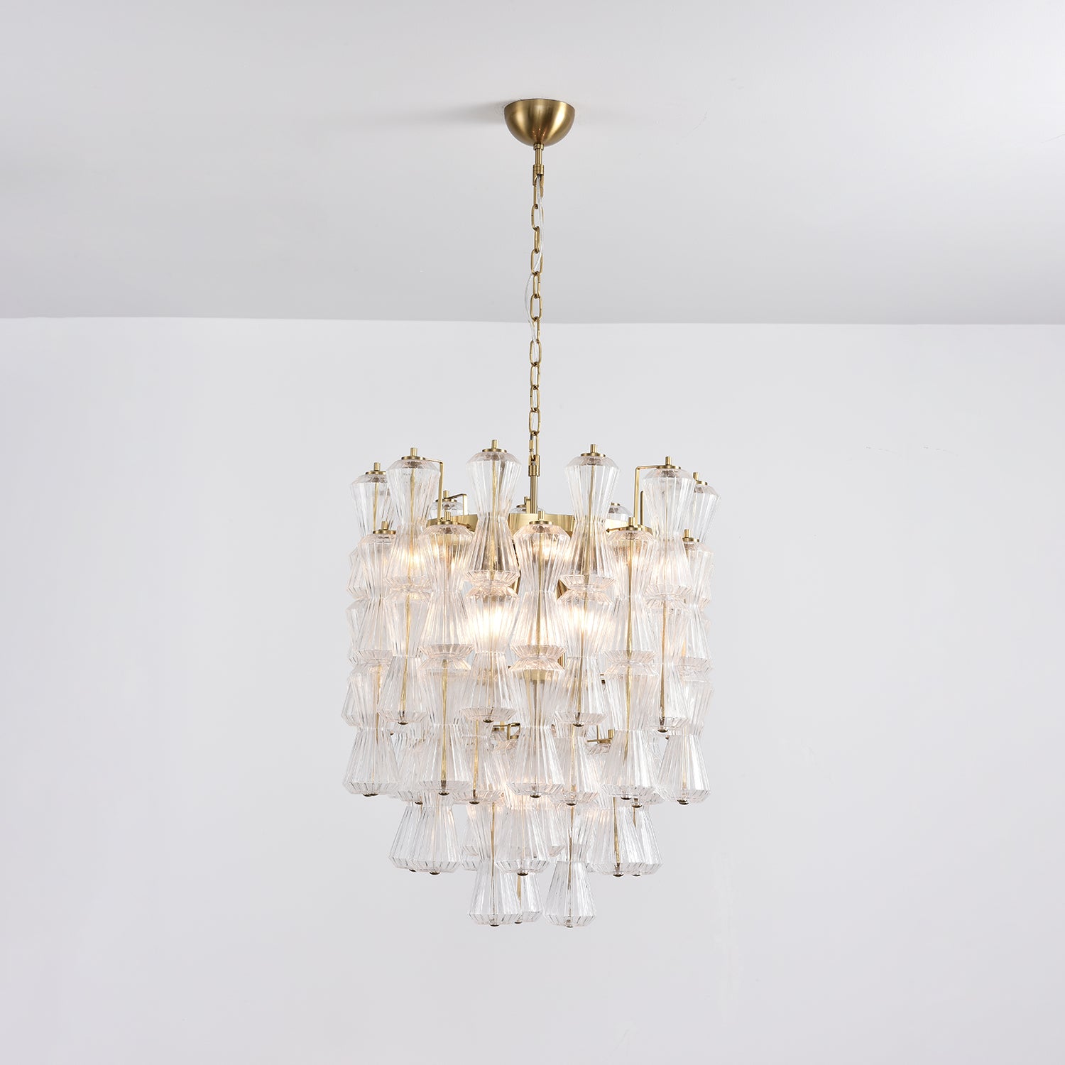 Aurora Chandelier Murano Glass Floral Cascade