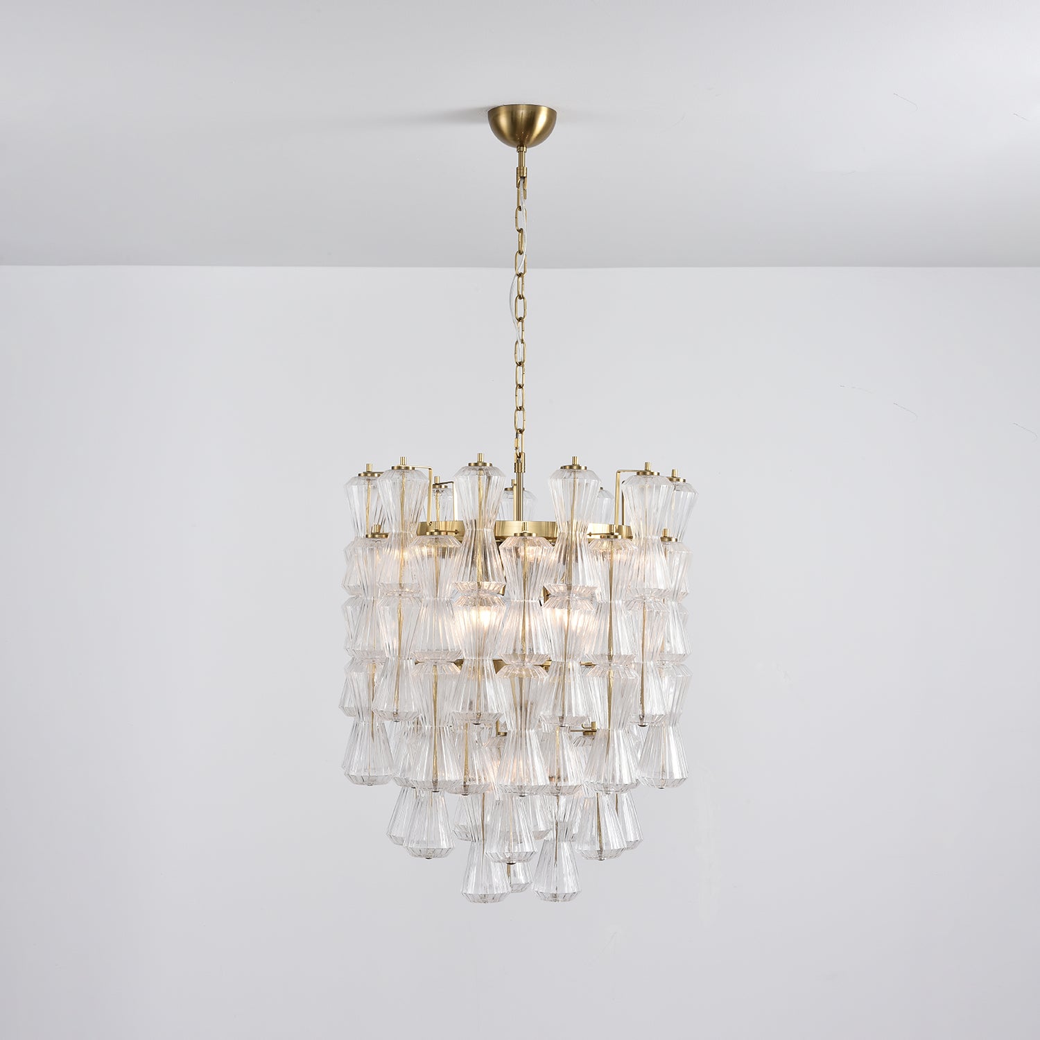 Aurora Chandelier Murano Glass Floral Cascade