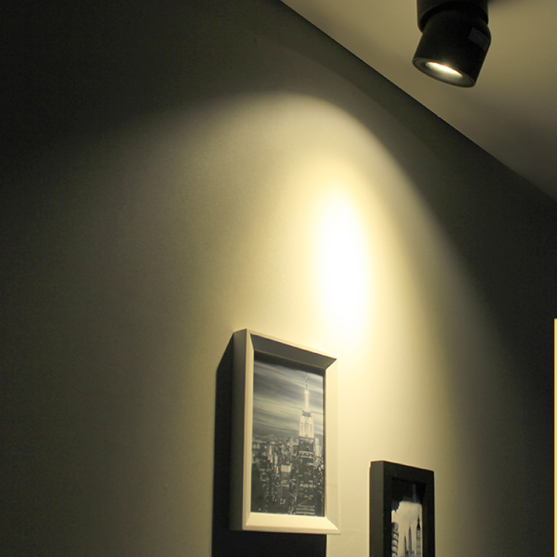 Kilo Spotlight Modern LED Flush Mount Ceiling Light, Black/White - Neutralighting