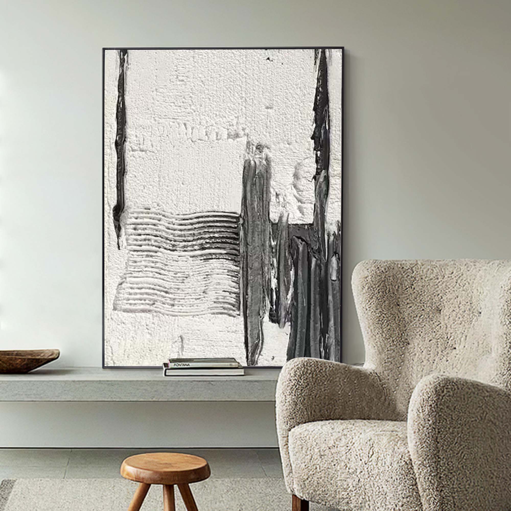 Textured Canvas Art Minimalist Painting