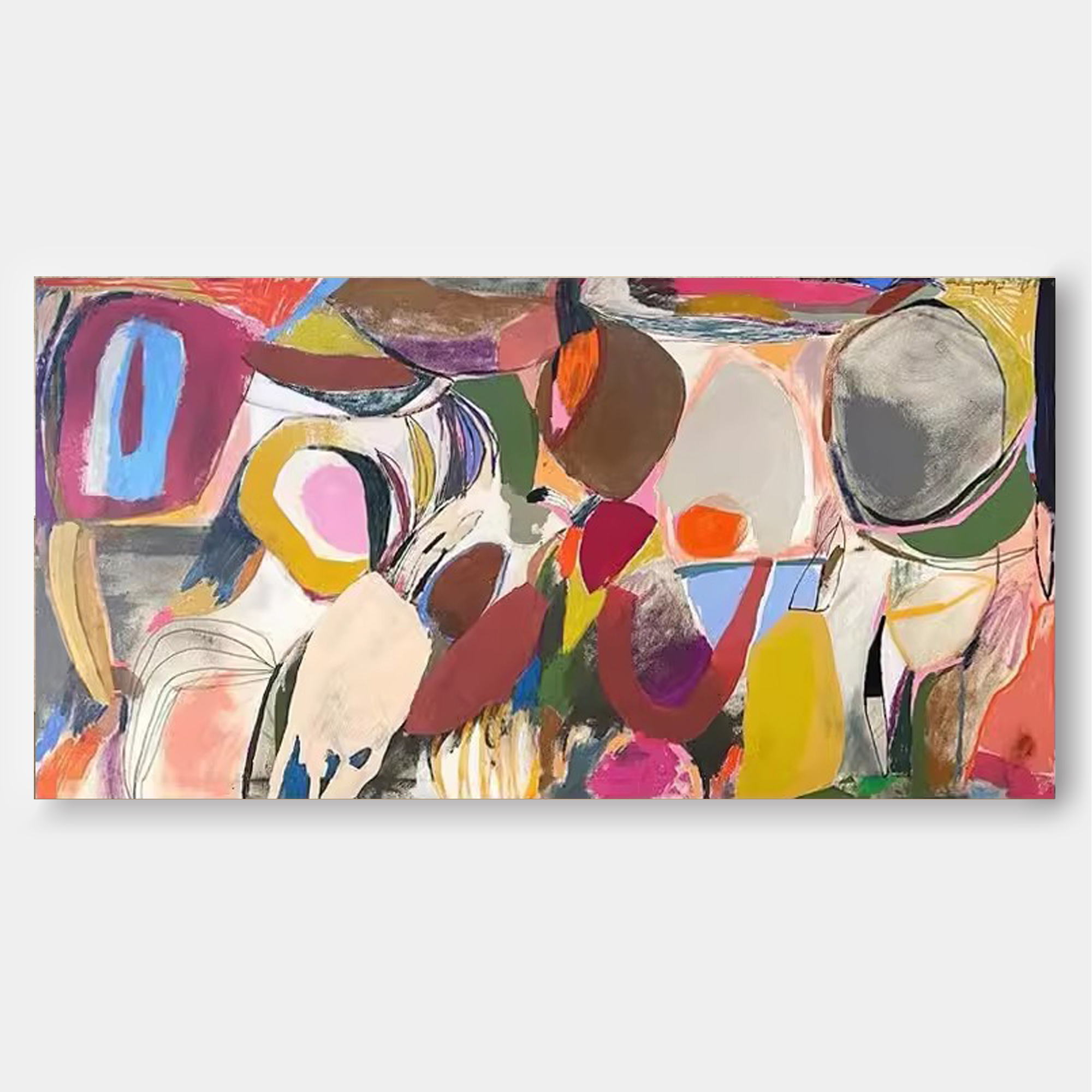 Abstract Canvas Art AB063 - Neutralighting