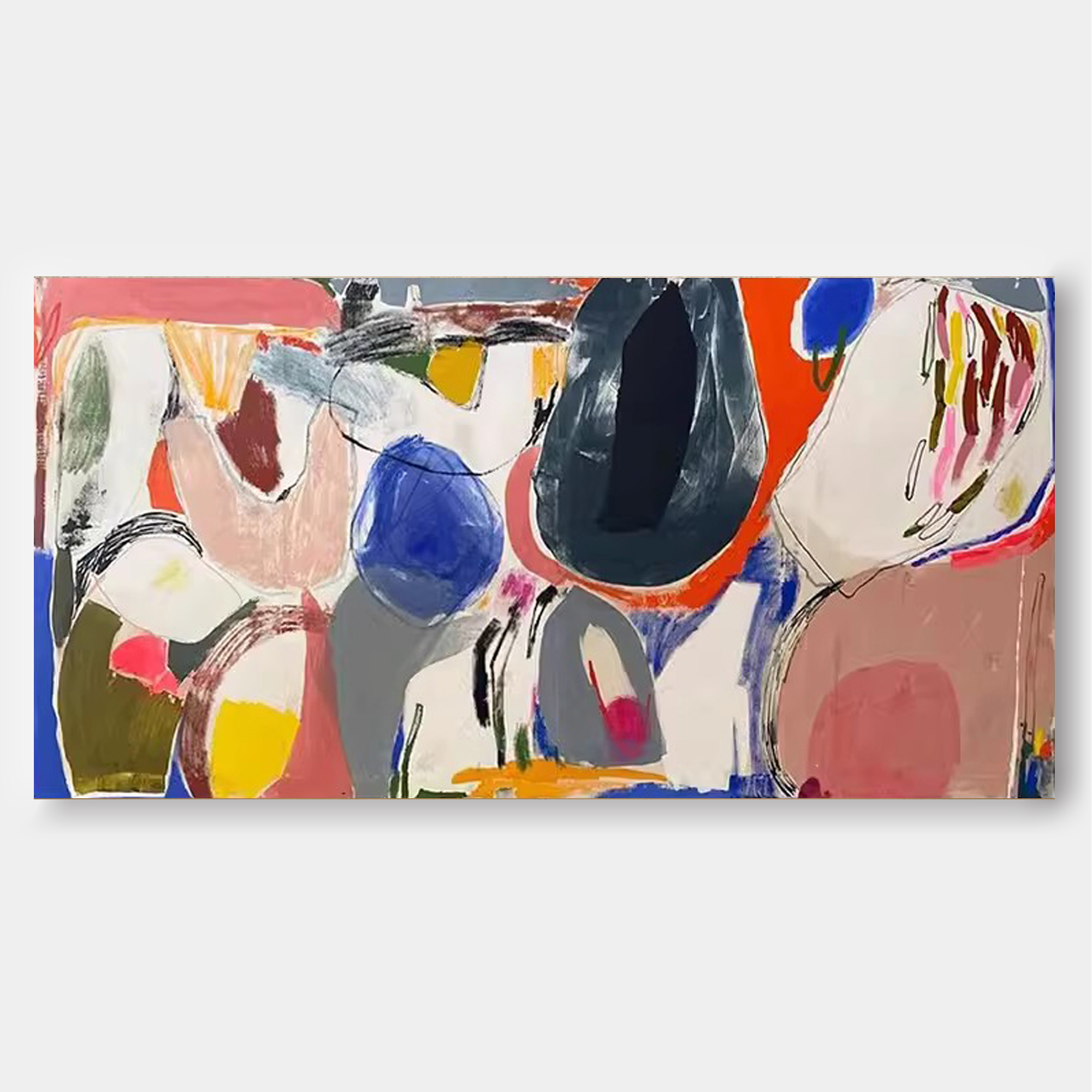 Abstract Canvas Art AB060 - Neutralighting