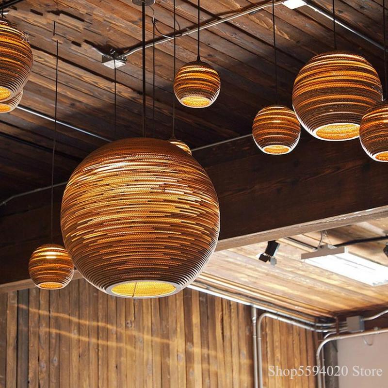Muto Pastoral Silkworm Rustic Paper Pendant Light - Neutralighting
