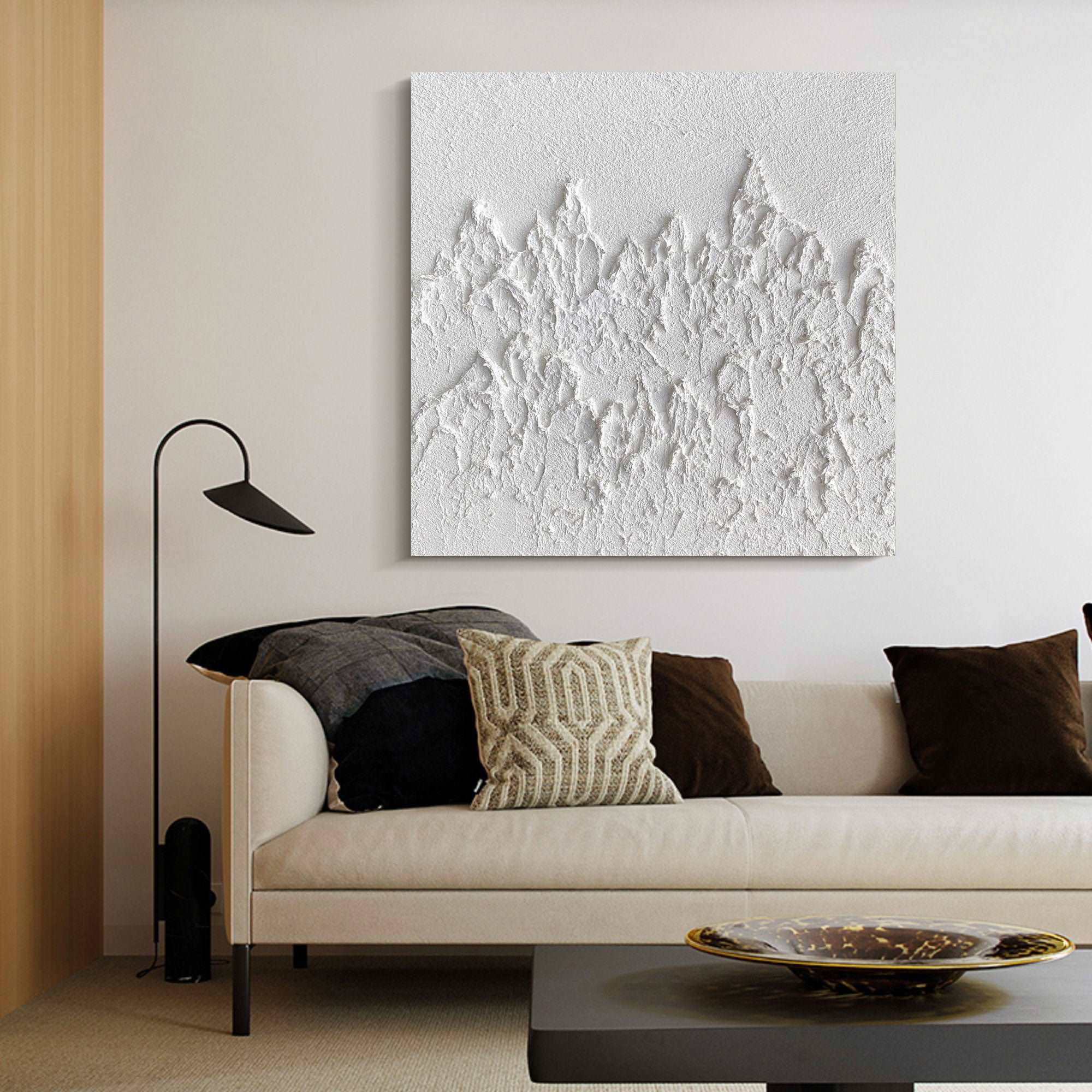 3D White Abstract Painting ABAS47 - Neutralighting