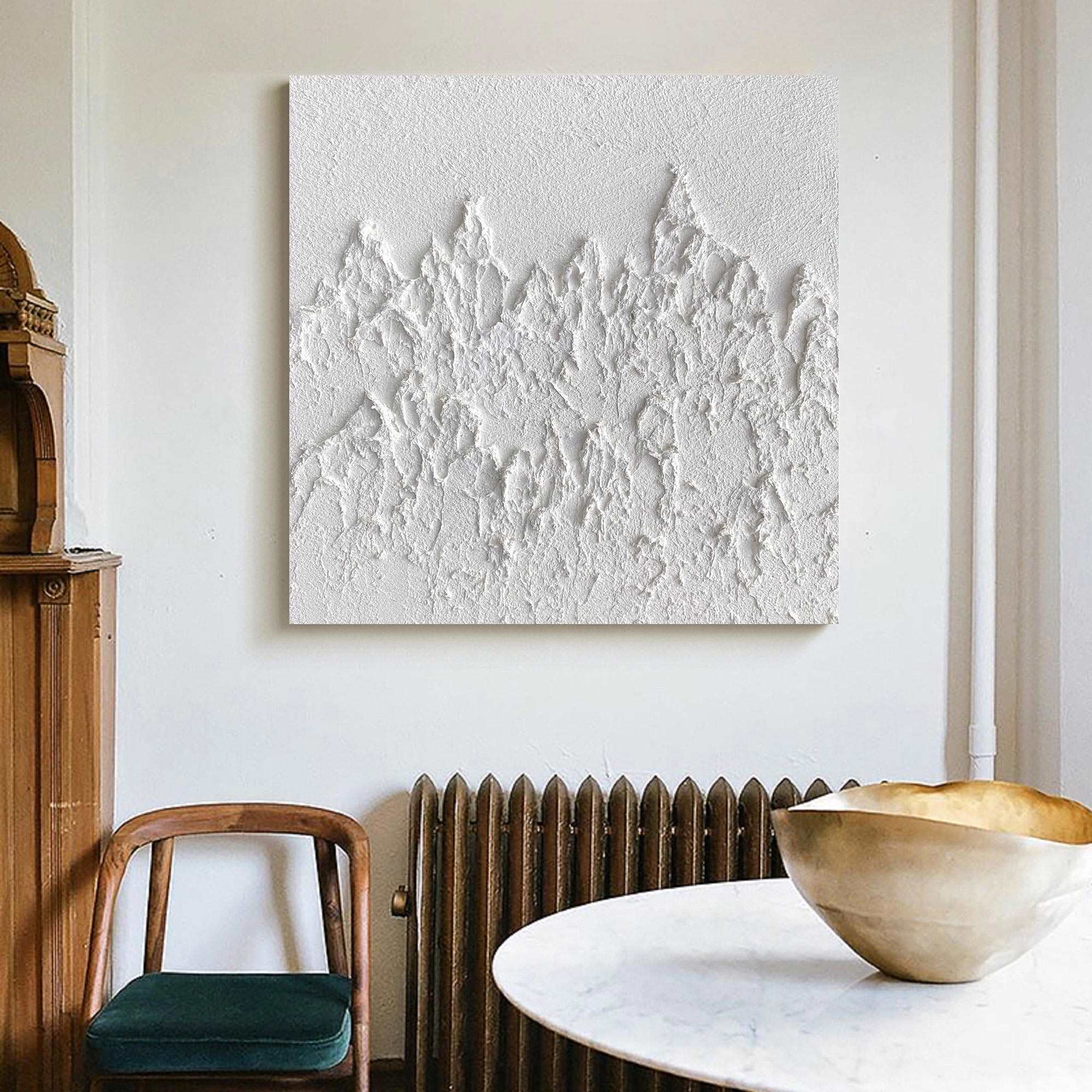3D White Abstract Painting ABAS47 - Neutralighting