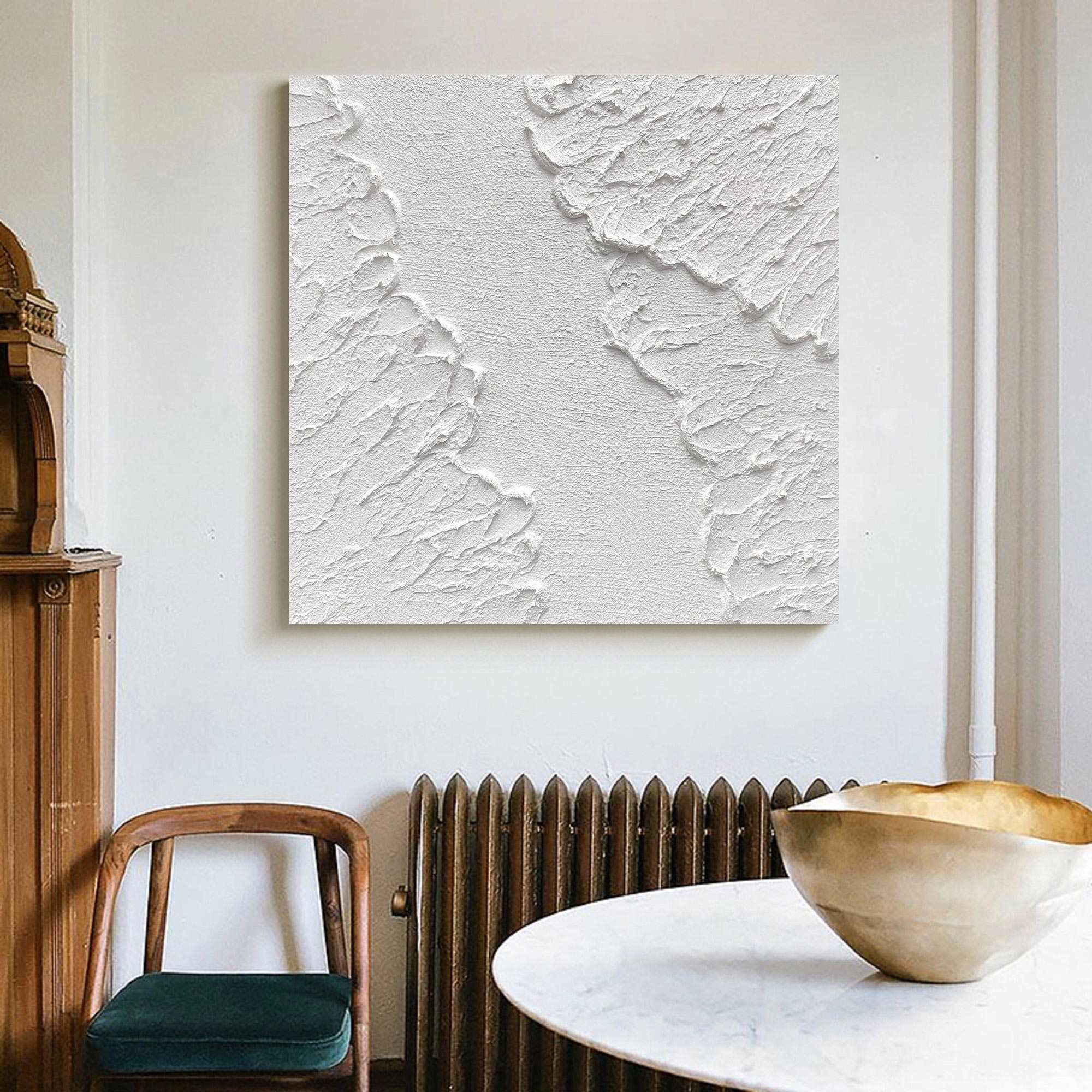 3D White Abstract Painting ABAS49 - Neutralighting