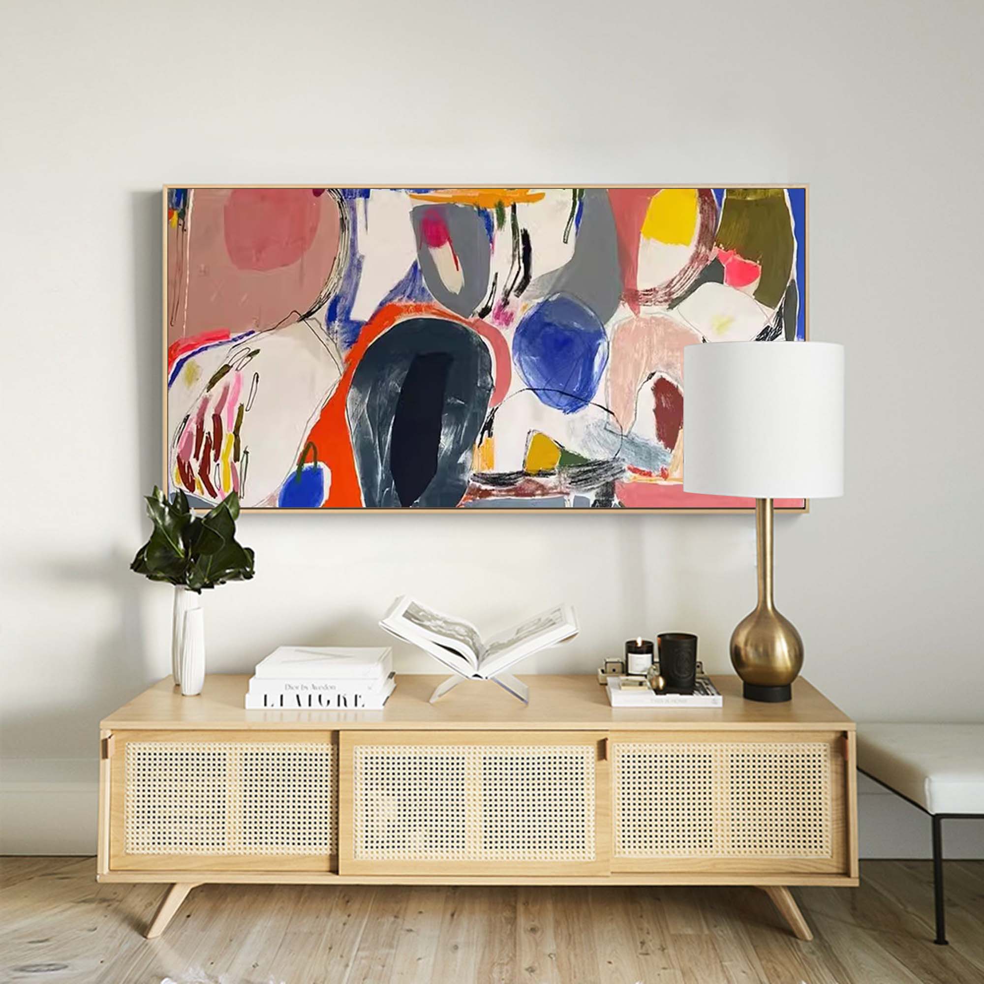 Abstract Canvas Art AB060 - Neutralighting