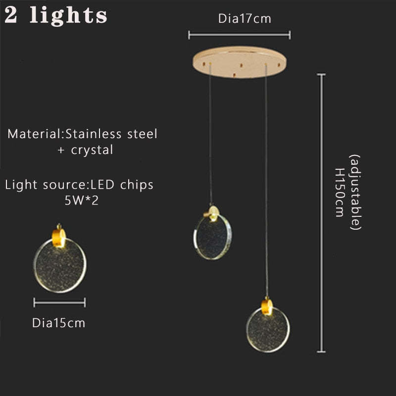 Kristy Luxury Circular Ripple Round Crystal Golden Chandelier - Neutralighting