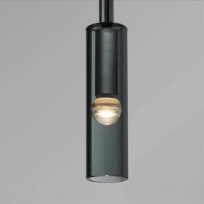 Zeyro Modern Black Glass Streamlined Pendant light/Wall Lamp - Neutralighting