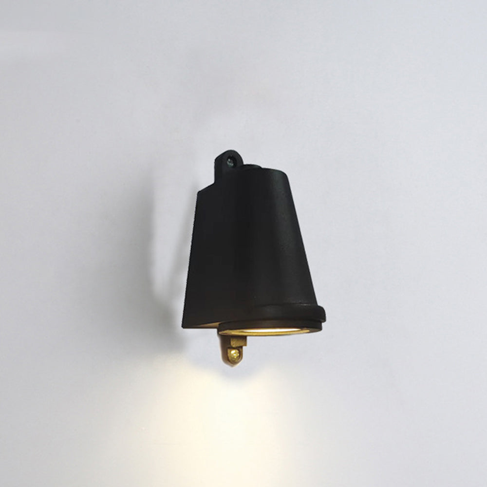 Ray Industrial Metal Bell Shaped Indoor Wall Lamp, Black/Grey/Coppery/Aluminum - Neutralighting