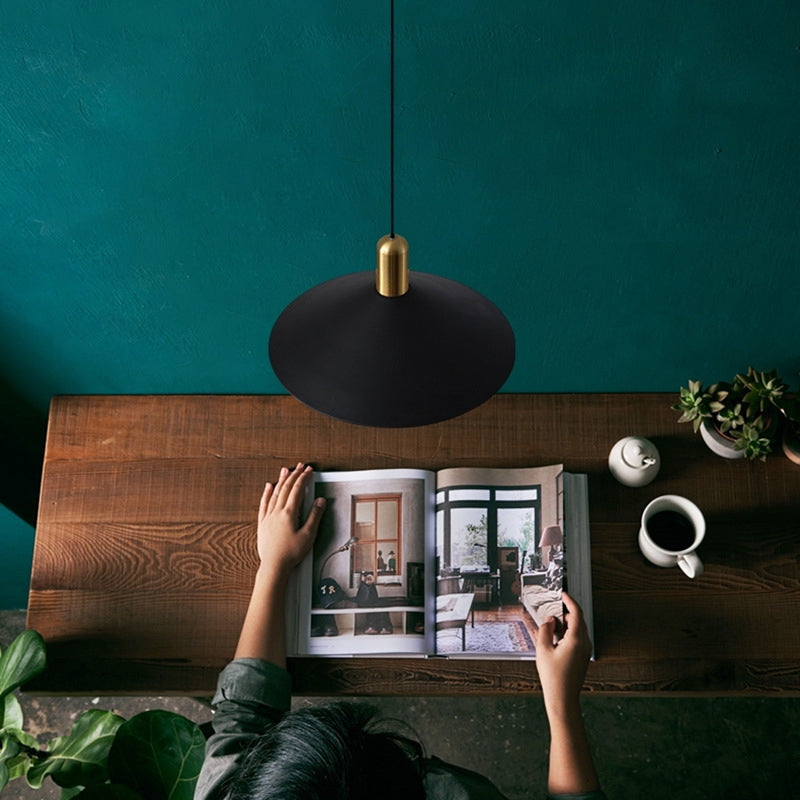 Aria Vintage Umbrella Monochrome Pendant Light