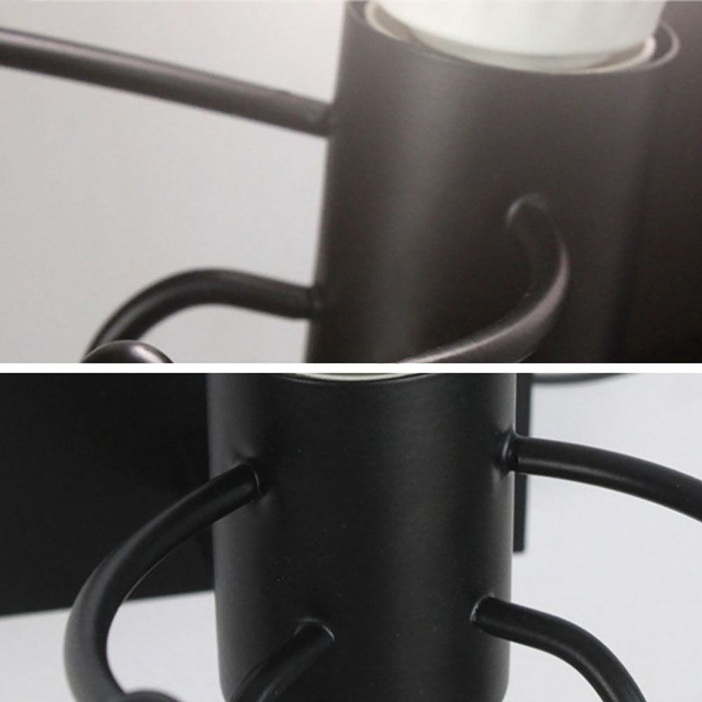 Arisha Modern Decorative Man Metal Wall Lamp, White/Black - Neutralighting