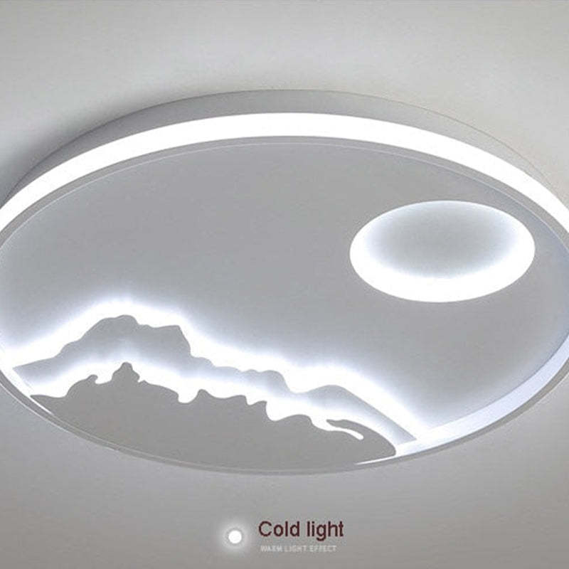 Arisha Mountain View Flush Mount Ceiling Light - Neutralighting