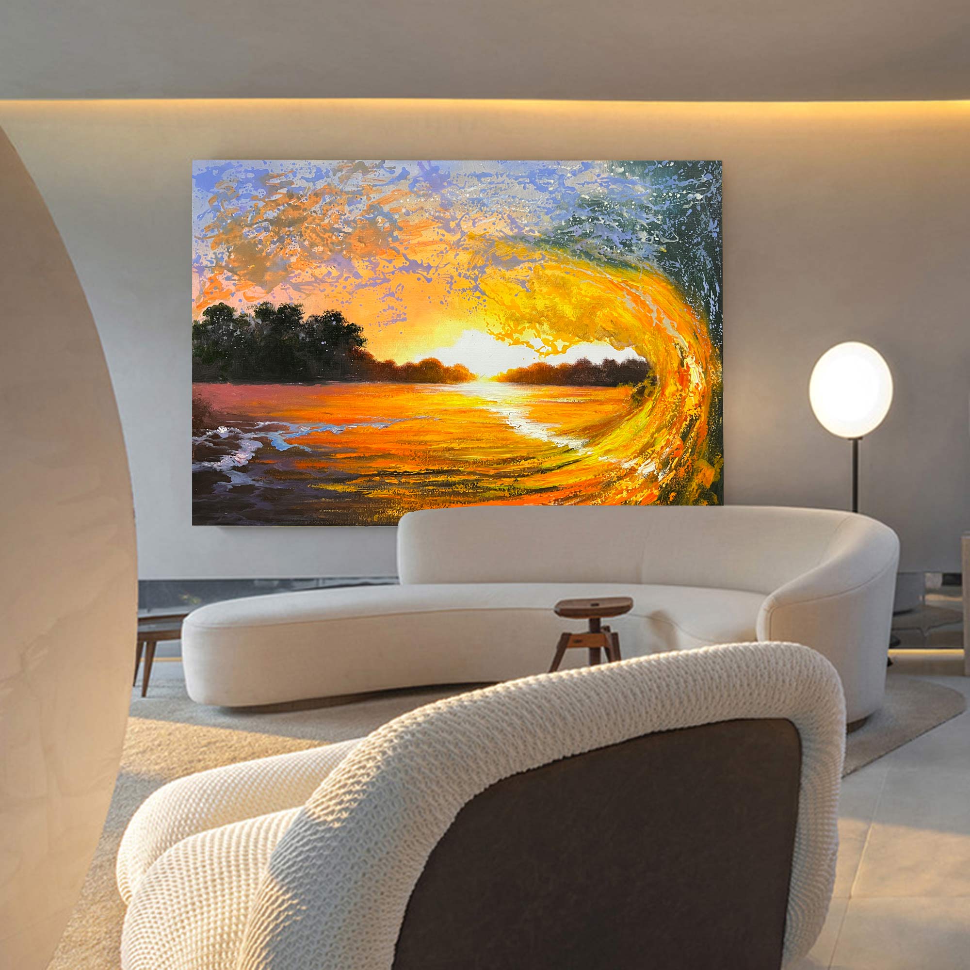 Marcelline Sunset Canvas Wall Art