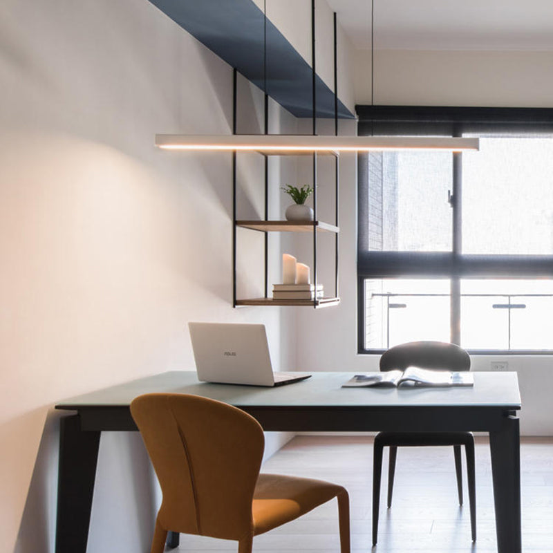 Orva Minimalist Classic Black & White Linear Pendant Light - Neutralighting