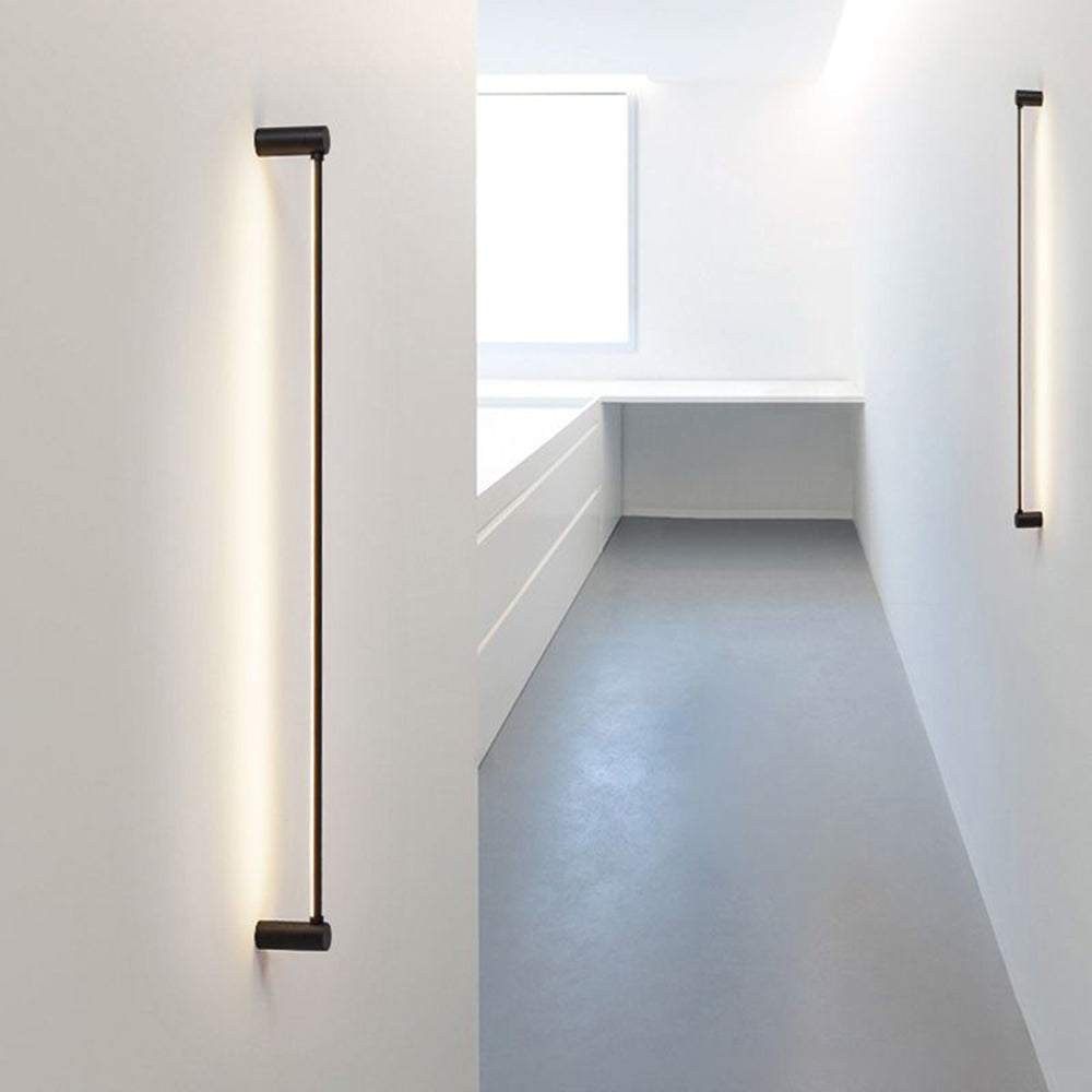 Arisha Minimalist Linear Flush Mount Ceiling Light, Black, Hallway - Neutralighting