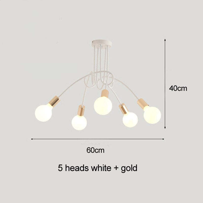 Arisha Modern Linear Curve Metal Ceiling Light, Dining Room/Living Room - Neutralighting