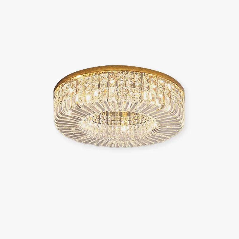 Kristy Luxury Flush Mount Metal/Crystal Ceiling Light