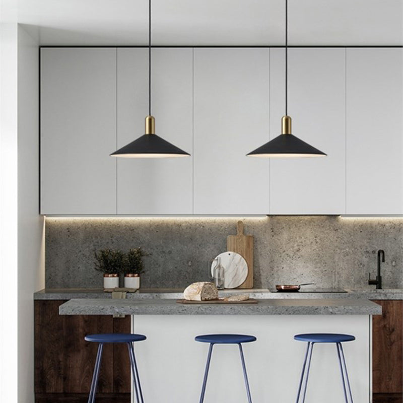 Aria Vintage Umbrella Monochrome Pendant Light