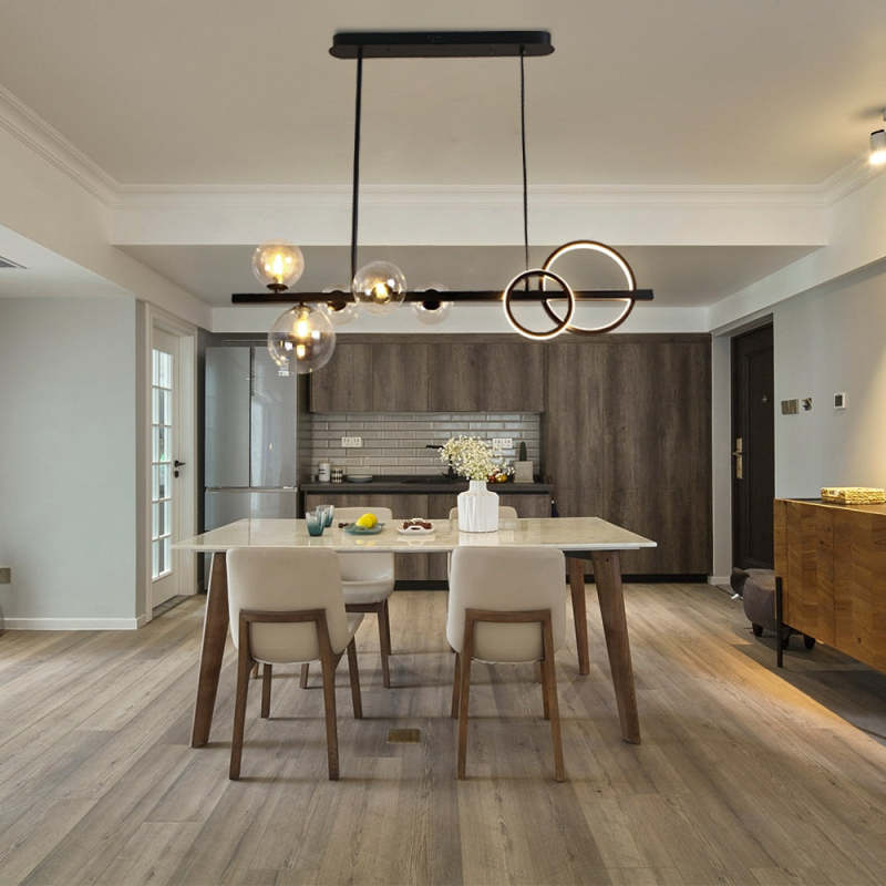 Arisha Pendant Light Bubble Circle Modern Black/Gold, Bedroom - Neutralighting